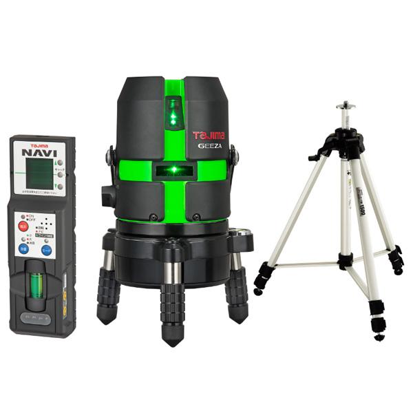 タジマ GEEZA NAVIジンバルKYR 乾電池専用 レーザー墨出し器 受光器 三脚セット GZAN-KYRSET