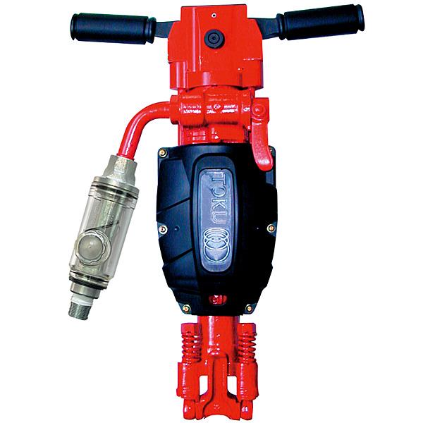 TOKU 東空 ロックドリル TJ-15SV さく岩機 ハンドタイプ 22H マフラー付 防振防音タイプ