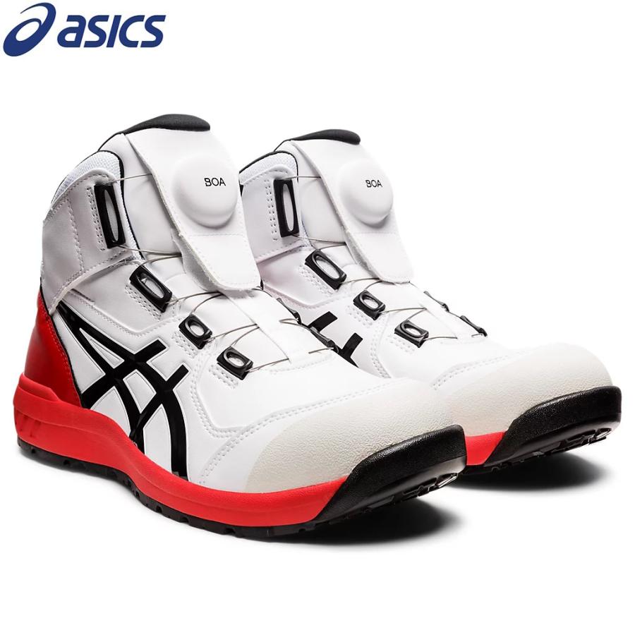 アシックス ウィンジョブ CP304 BOA 3E相当 100 (ホワイトxブラック) 1271A030.100 安全靴 セーフティーシューズ asics