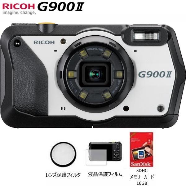 リコー RICOH G900II 一こま操作手順 デジタル写真器 押し並べてひな型 (SDHC記憶装置歌留多16G・液晶防御すること写真フィルム・水晶体防御すること瀘過器付き添い人) G900-2