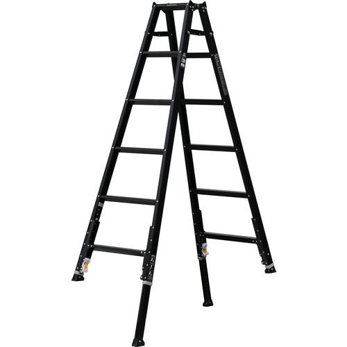 アルインコ 軽量伸縮脚付専用脚立 KARU-210BK 天板高さ1.70-1.99m 質量7.9kg ALINCO （個人宅配送不可）（北海道・沖縄・離島は送料別途）