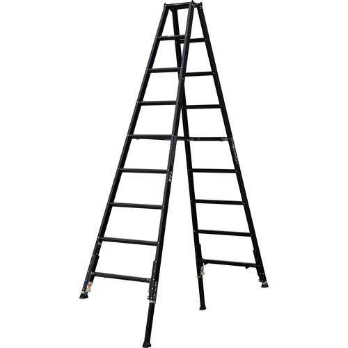 アルインコ 軽量伸縮脚付専用脚立 KARU-300BK 天板高さ2.59-2.88m 質量12.1kg　ALINCO （個人宅配送不可）（北海道・沖縄・離島は送料別途）