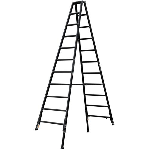 アルインコ 軽さ伸縮脚付専用脚立 KARU-360BK 天板高さ3.18-3.47m 質量16.4kg ALINCO （人間宅送りとどける不可）（北海道・沖縄・離島は貨物輸送別途）