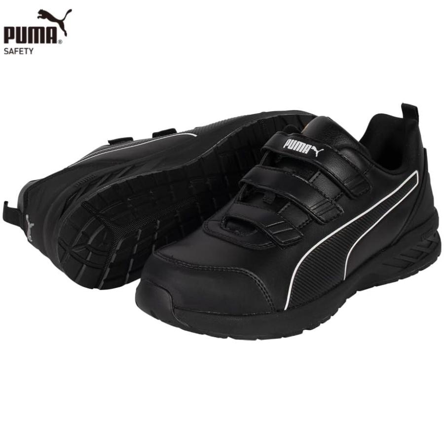 PUMA RIDER 2.1 BLACK LOW H&L ライダー 2.1 ブラック ロー フック&ループ EEE相当 ロー セーフティシューズ 安全靴 プーマ 64.401.0|現場屋本舗 店