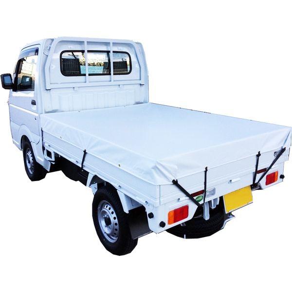 シートマン 軽トラック用 厚手ターポリントラックシート STA-SW (スーパーホワイト) シートサイズ1800 x 2100mm シート厚0.5mm SHEETMAN