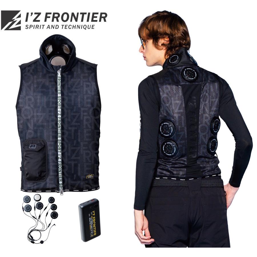 I\u0027Z FRONTIER なおなお書き1077 インナーベストペルチェセット 7個手合い 98黒いこと文字記号 (ペルチェデバイス・バッテリー付き添い人) フルセット アイズフロンティア