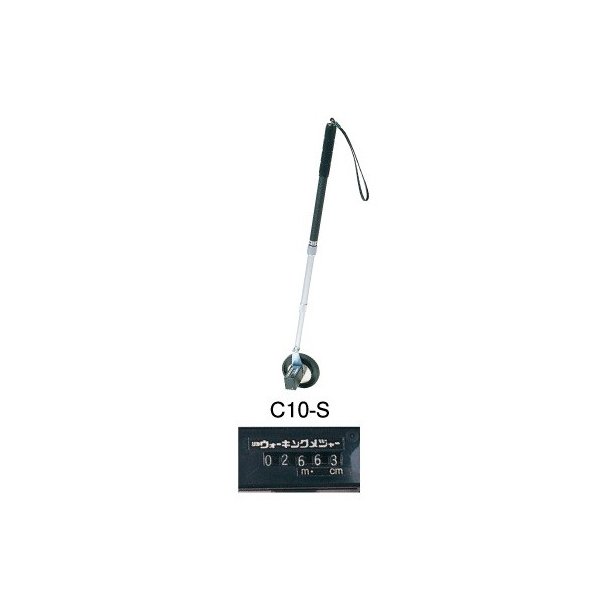 東京ラソニック ウォーキングメジャー C10-S 測定範囲1cm-1km 車輪径10cm 1輪タイプ 重量430ｇ [ロードメジャー 距離測定]