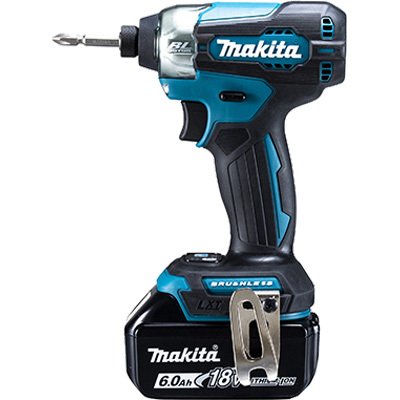 makita マキタ 充電式インパクトドライバ TD157DRGX 青 18V 140N・m 6.0Ah （バッテリBL1860B&times;2本・充電器DC18RF・ケース付）｜現場屋本舗　店