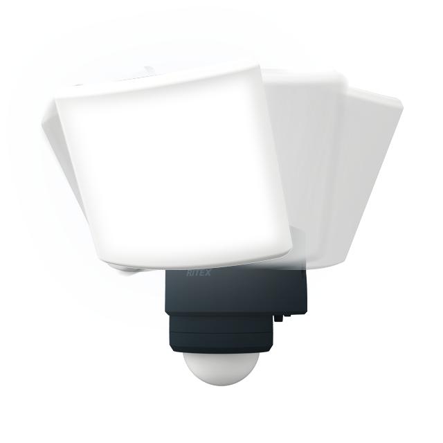 ムサシ RITEX 18W広々とした 追掛ける式LED検出器ともし火 LED-AC1017TA 明るさ2000lm