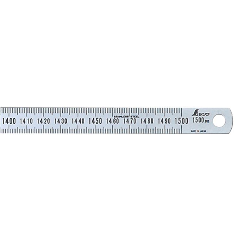 シンワ測定 13285 細巾直尺 シルバー 1．5ｍ 9,323円