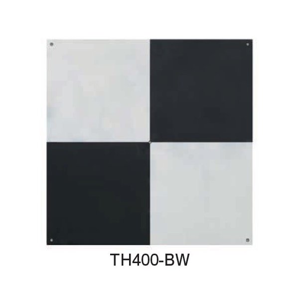MYZOX マイゾックス 対空標識400 白&黒 （10枚入） TH400-BW [測量 地土地家屋調査 ドローン 航空写真測量]
