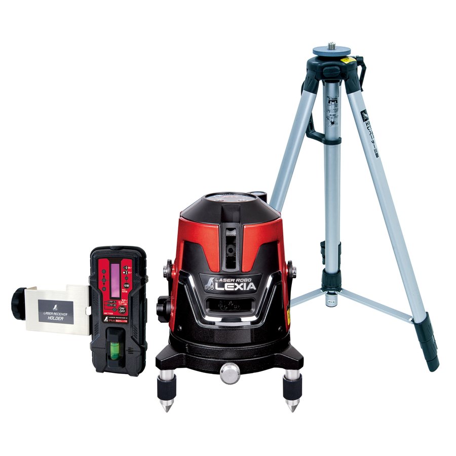 シンワ測定 70941 レーザーロボ LEXIA 21 赤いこと 受光器・三脚架仕かけるレーザ墨出器 レーザー墨出し器・レーザーレベル-花・ガーデン・DIY