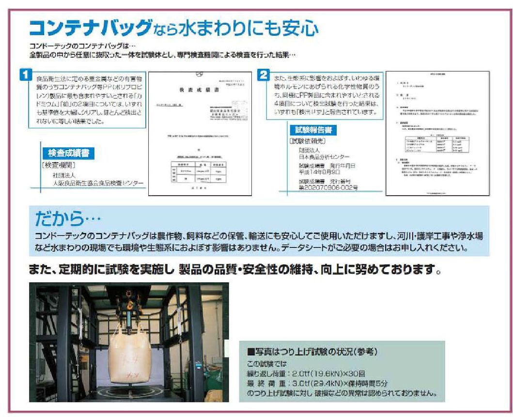 楽天市場 半自立し 一人で作業可 コンテナバック １ｔ ひらいてポン 丸型 反転ベルト付 枚組 Kr 2 St コンドーテック フレコンバック １トン土のう 現場屋さん 楽天市場店