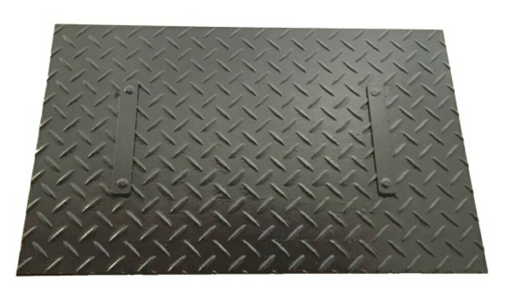 楽天市場】現場屋さん 縞鉄板 蓋加工 厚さ 6.0ミリ サイズ 500ミリ×500