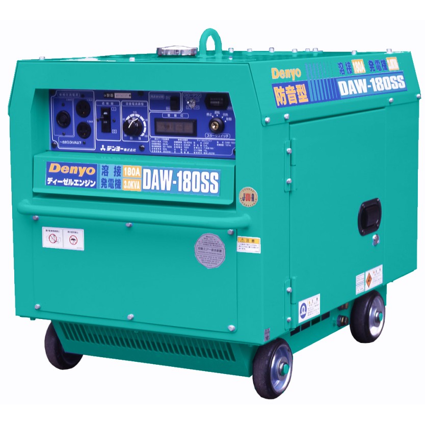 ◇デンヨー ディーゼルエンジン溶接機DAW-180SS 【貨物輸送無料、代引っ張ること不可、法人のみ送りとどける可】 製造会社1年引きうける付