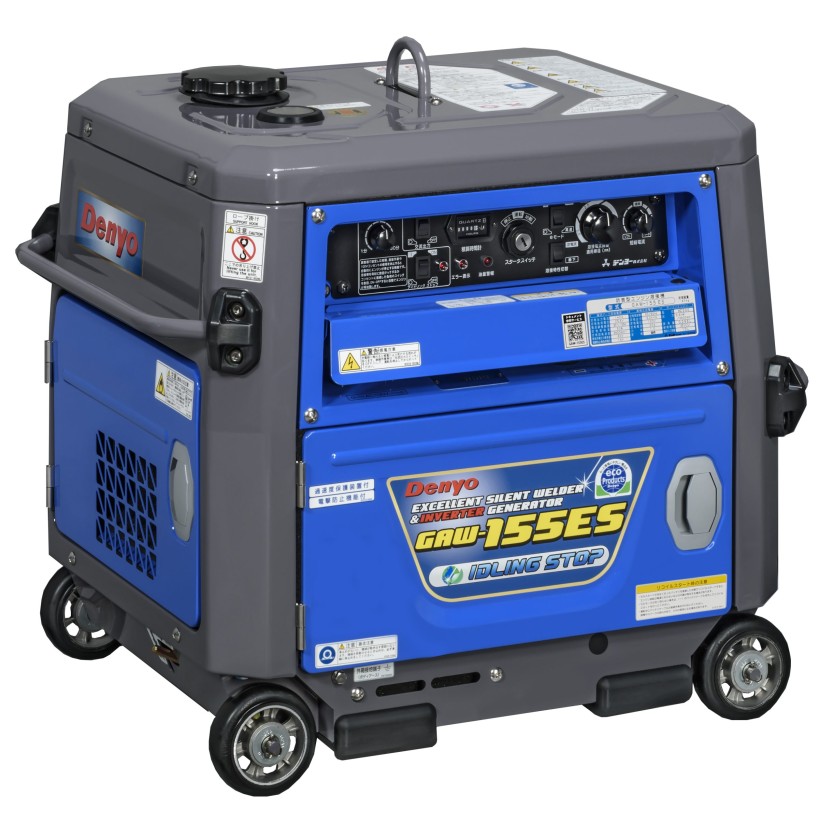 ◇デンヨー ガソリンエンジン溶接機GAW-155ES 【貨物輸送無料、代引っ張ること不可、法人のみ送りとどける可】 製造業者1年引き受ける付