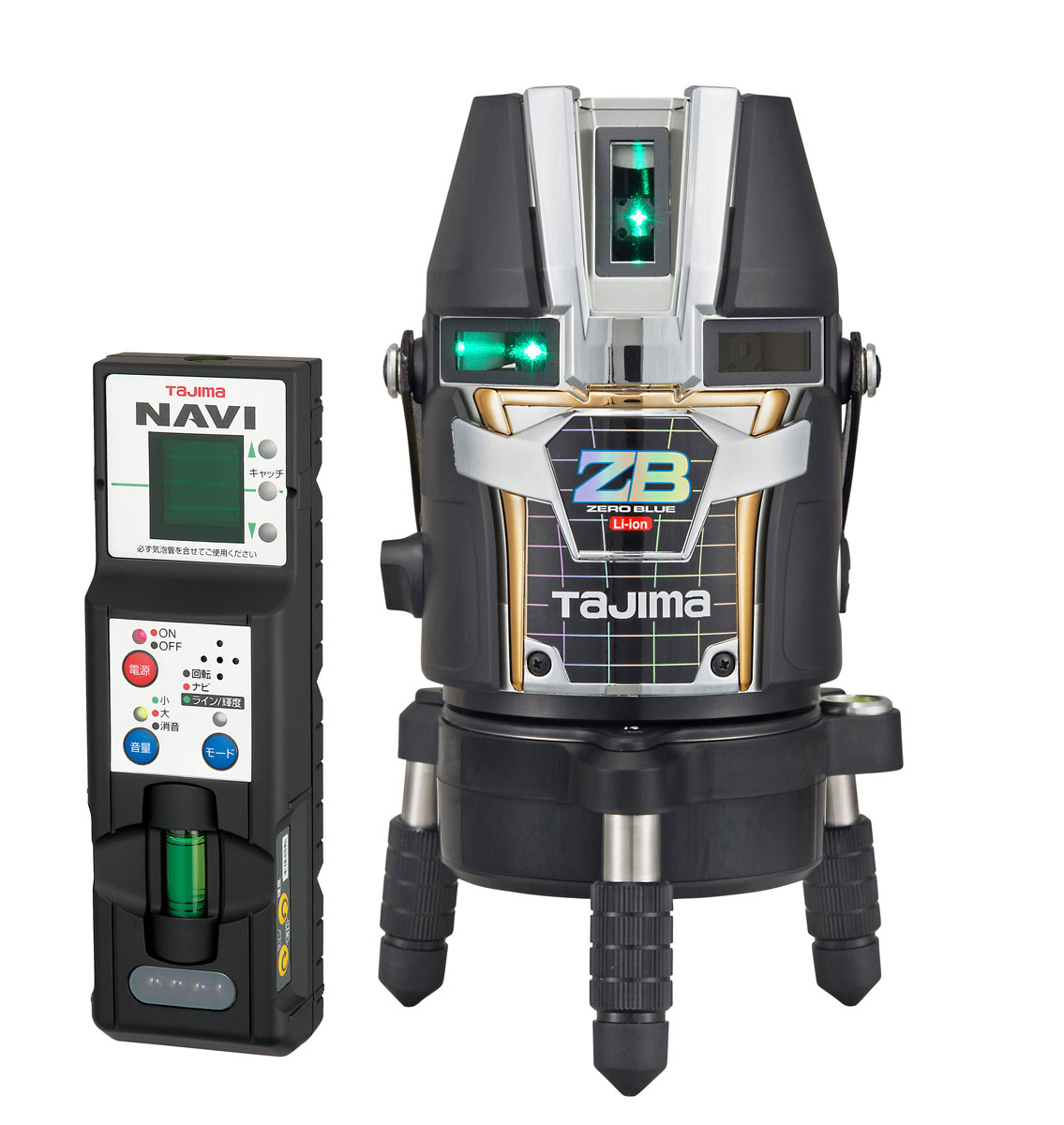 (T)タジマ レーザー墨出し器 NAVI ZERO BLUE NAVIジンバルKJY　3WAY電源タイプ　本体+受講器 ZEROBLN-KJY ※代引き不可