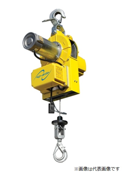 ◇トーヨーコーケン ベビーホイスト 有線操作タイプ BH-E740 定格荷重 100kg 揚程 40m 小型ウインチ 小型吊下げ式巻上機