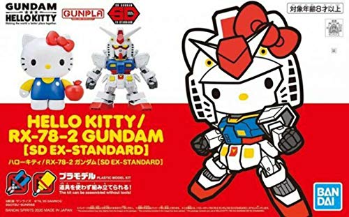 SDガンダムEXスタンダード ハローキティ/RX-78-2 ガンダム 色分け済みプラモデル画像