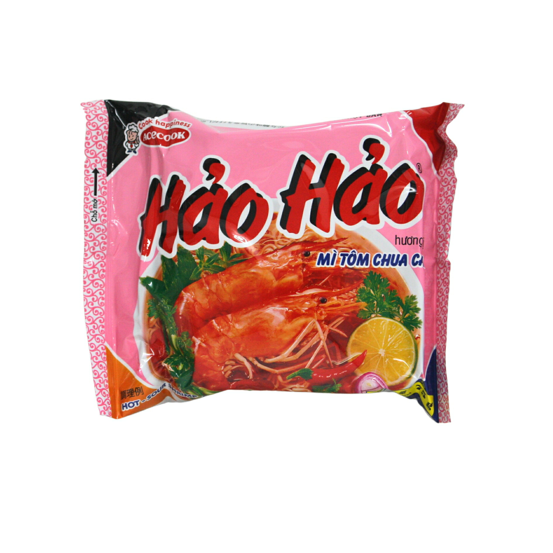 楽天市場】エースコック ハオハオ ベトナム インスタント麺 ピリ辛エビ味 75g, HAO HAO SOUR AND SPICY SHRIMP  FLAVORED NOODLE, MI HAO HAO CHUA CAY 1袋 : アジアの駅