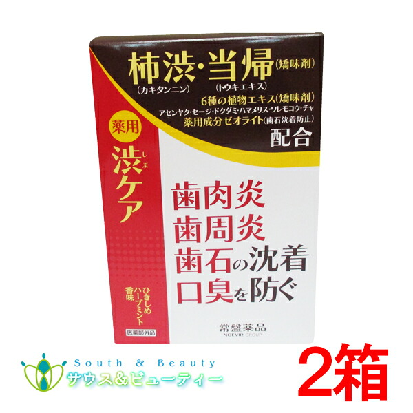 薬用はみがき 薬用 渋ケア 100g 6本 常盤薬品 ノエビアグループ トキワ