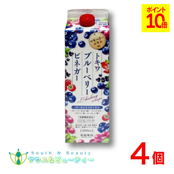 トキワ ブルーベリービネガー 4本常盤薬品 ノエビアグループ栄養機能食品ビタミンB1 ビタミンB2 ビタミンB6 ナイアシン｜サウス＆ビューティー 13,802円