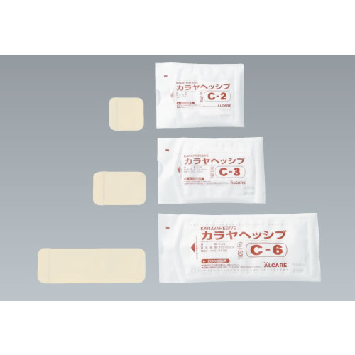 医療機器 ハイドロコロイド創傷被覆材 カラヤヘッシブ・クリアータイプ C-6号 15.0×5.0cm 10枚 15182 アルケア