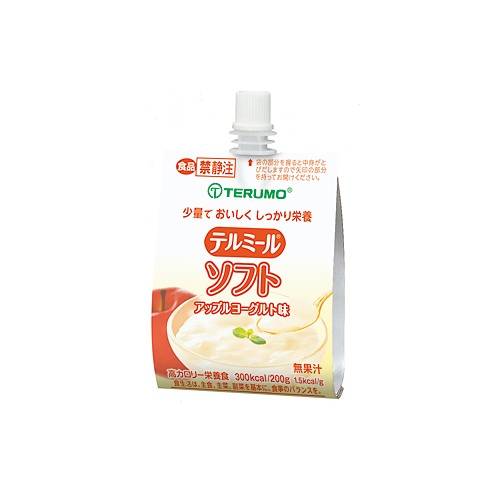 濃厚流動食 テルミールソフト アップルヨーグルト味 半固形タイプ 200g×24 TM-A15020CP ニュートリ―