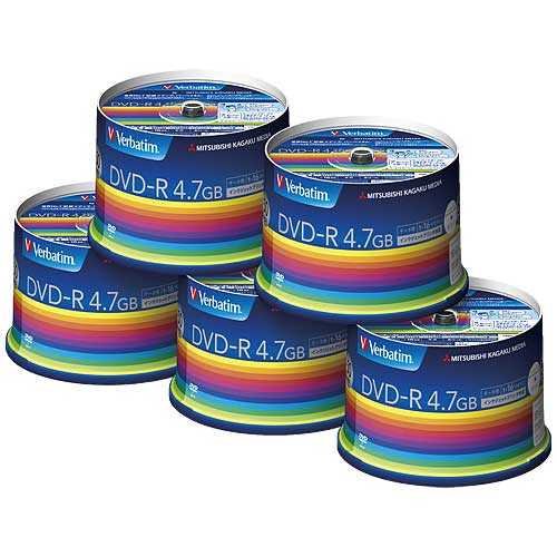 データ用DVD-R 4.7GB 1-16倍速 ホワイトワイドプリンタブル スピンドルケース 1箱(250枚:50枚&times;5個) DHR47JP50V3C #｜NO1元気爽快 8,840円
