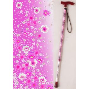ささえ京友禅伸縮ステッキ 桜吹雪 65~85cm|NO1元気爽快