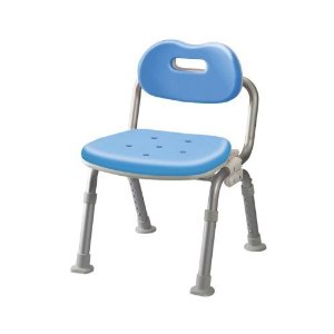 シャワーチェアコンパクト折りたたみ手あい 青色