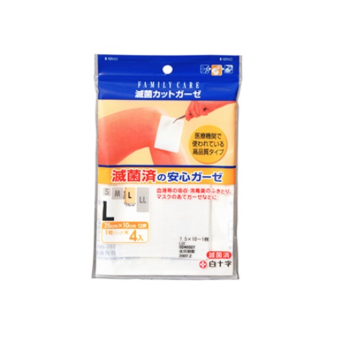 200個セットまとめ買い FC滅菌カットガーゼ L:7.5×10cm(12折) 4枚入 10978 白十字 24,867円