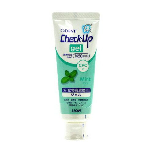 DENT.チェックアップジェル ミント 成人向 1箱(75g×10本入) ライオン