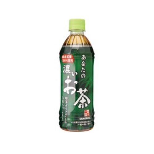 あなたの濃いお茶　５００ｍｌ　ペットボトル　１セット（７２本：２４本×３ケース） サンガリア#
