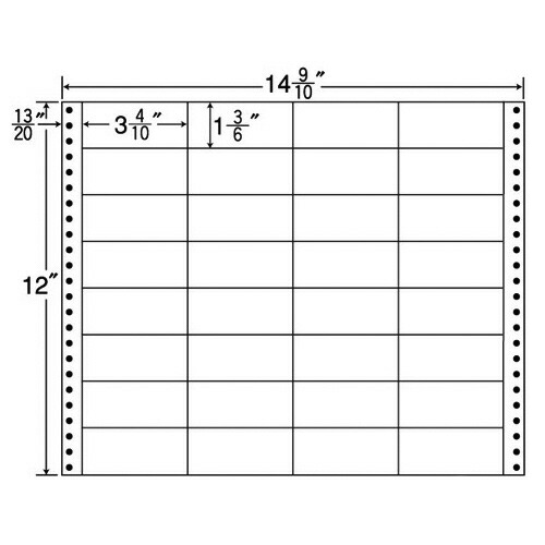 ナナ質問用紙 年代順の継続付け紙 M手合い 14_9/10×12in 32面 86×38粍 1箱(500折) MT14P オリエント刷り上げる#