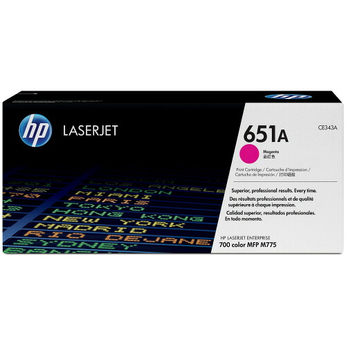 651A トナーカートリッジ マゼンタ 1個 CE343A HP#