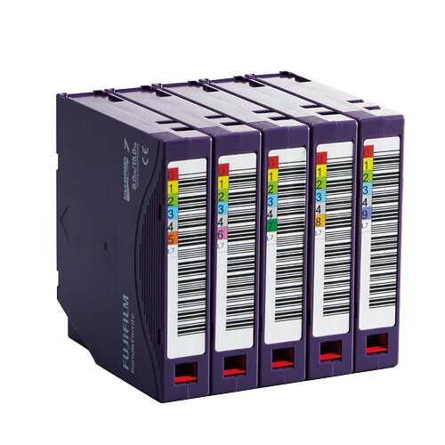 LTO Ultrium7 データカートリッジ バーコードラベル(縦型)付 6.0TB 1パック(5巻) LTO FB UL-7 OREDPX5T 富士フイルム#