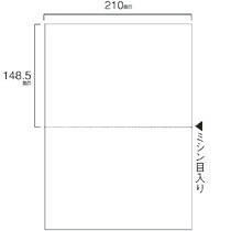TANOSEE スマイル用LBP用紙 A4汎用白紙 2分割 穴なし 1セット(1000枚:500枚×2箱) CPA420S 大塚商会#