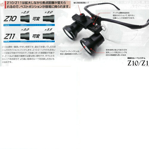 独立可変式拡大鏡 Z10 レッド 1セット BSAサクライ|NO1元気爽快
