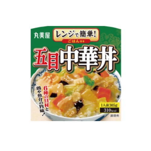 ごはん付きシリーズ 五目中華丼 305g×1セット(24食入) 丸美屋# 【レトルトごはん】【レトルト食品】