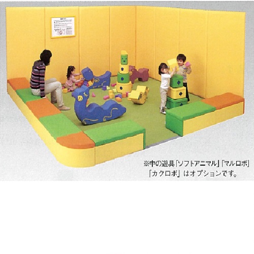 ストレートベンチB エンド用 グリーン 850×400×300mm 11.7kg
