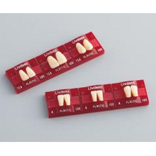 リブデント プラスチック 上顎 短方形SS3 102 6揃=1個 GC