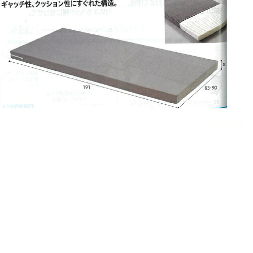 ダブルウェーブマットレス レギュラー 幅83×長さ191×厚さ8珊 7.3kg MB-2500M シーホネンス