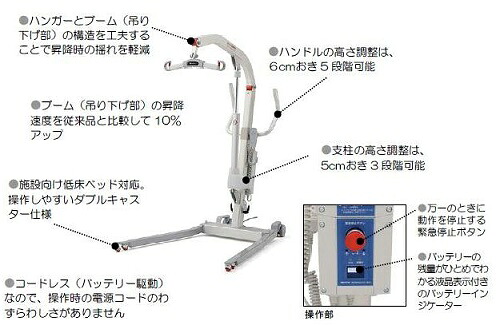 介護昇降機 床走行式電動介護昇降機 パラマウントベッド
