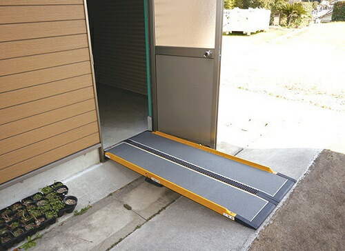 スロープ 車いす用スロープ 段ない・ス68 長さ150cm シコク|NO1元気爽快