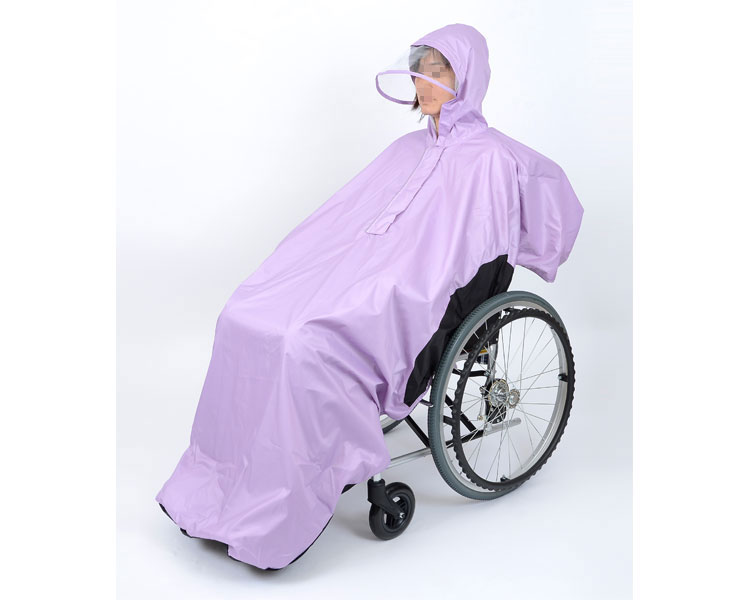 総裏メッシュ付RAKU雨水 パープル M SR-100PM 笑和