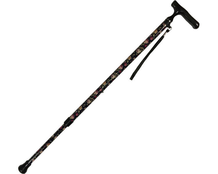 オールカーボン伸縮ステッキSP 花柄NB 45C-F4 島製作所