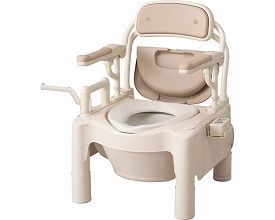 暖房装置・好いたらしい脱臭手合い 安寿 携帯型室内用便器FX-CP はねあげ 534-540 アロン化成 TAIS吊りひも：00221-000315