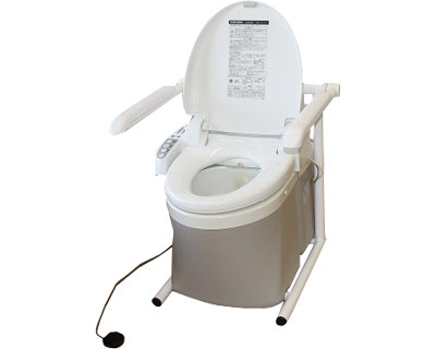 洗い濯ぎ便座付印字機 水洗いする式携帯型幼児用便器 流せるポータくん3号 SPF15-3-SB アム TAIS吊りひも：00994-000013