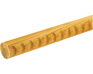 040-1220 φ32　アッシュ丸棒　ディンプル付　4m BE-124 マツ六